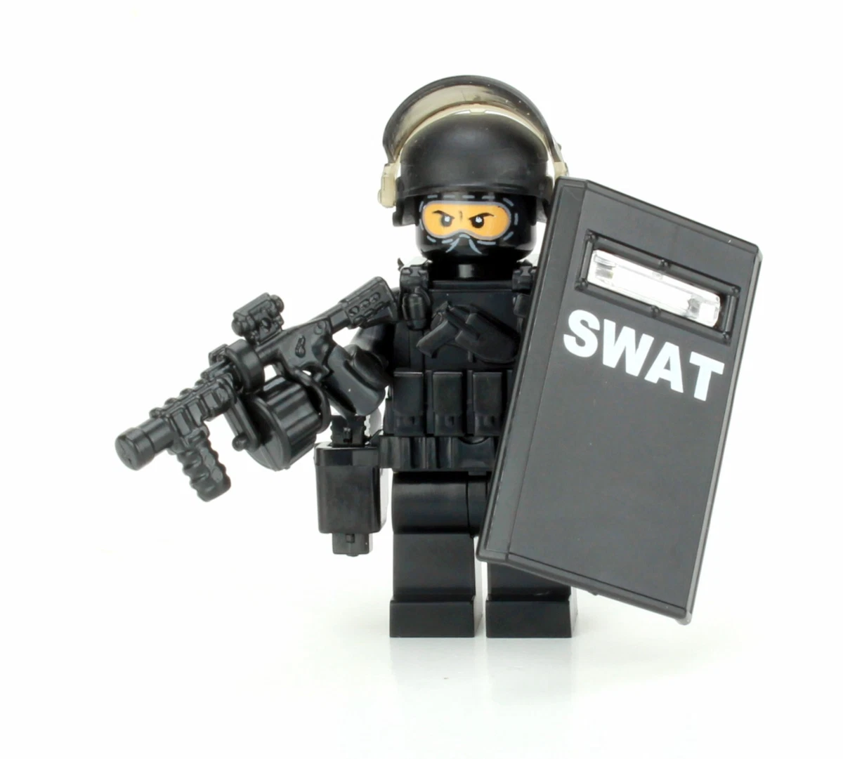 SWAT Truck police armored vehicle made w/ real LEGO® bricks and minifigs