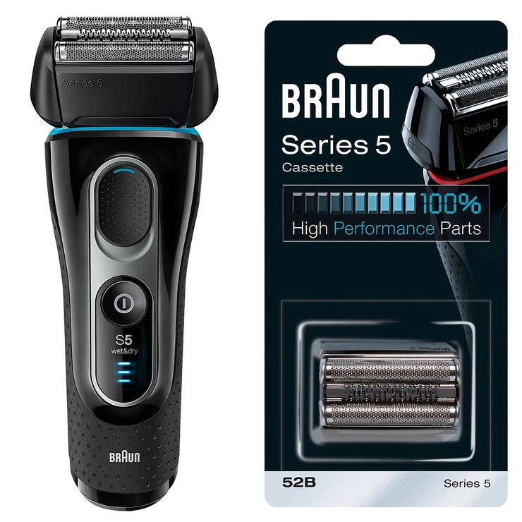 Afeitadora eléctrica recargable húmeda y seca para hombre Braun 5147s serie 5 más hoja libre