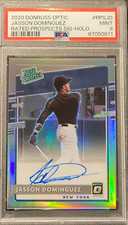 2020 Panini Optic Jasson Dominguez Auto Rated Prospect Holo #RPS-JD PSA  3a32