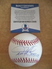 DICKIE NOLES 1980 WSC PHILLIES SIGNED AUTOGRAPHED M.L BASEBALL BECKETT E33190