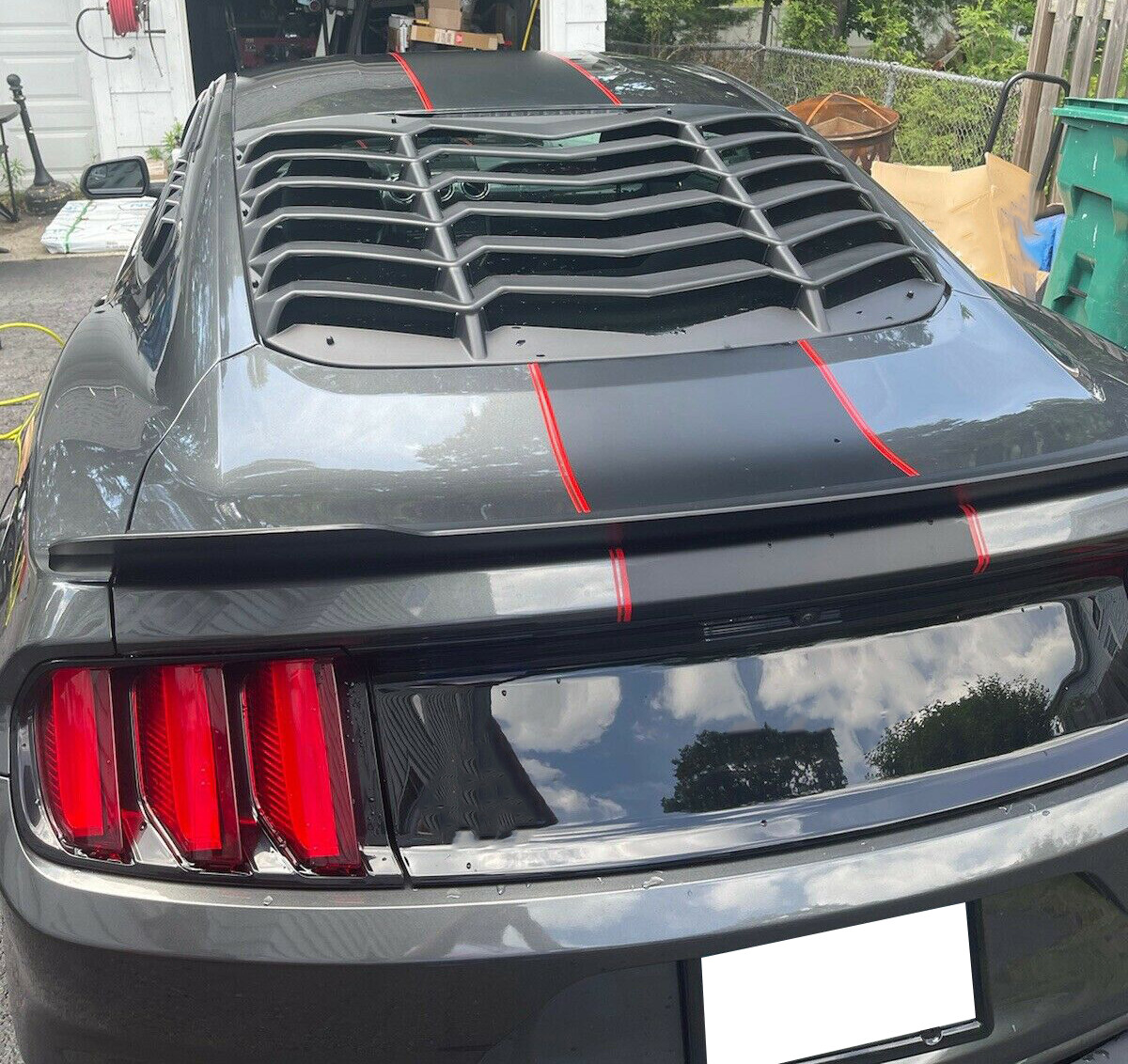 Rear Window Scoop Louvers Windshield Rear Sun Shade Cover For 2015 