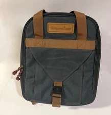 Harry and David Green and Tan Backpack