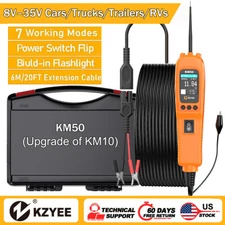 KZYEE Electrical System Diagnositic Tool 12V 24V AVOmeter Circuit Tester Probe