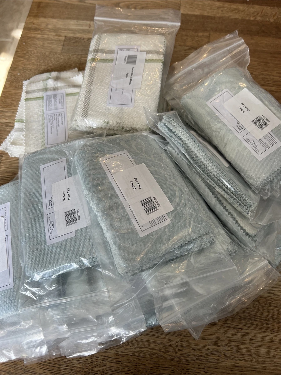 Rideaux Laura Ashley Corby – Carreaux Entrelacés – Cousus Main, Sur Mesure – Neufs