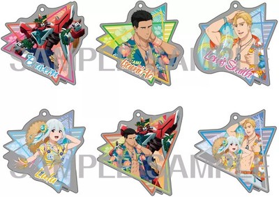 Keychain - Full Set of 6 Types ''Yuki Bakuhatsu Burn Brave Burn Drawn Acrylic