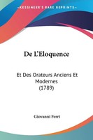 Giovanni Ferri | De L'eloquence | Taschenbuch | FranzöSisch (2010)