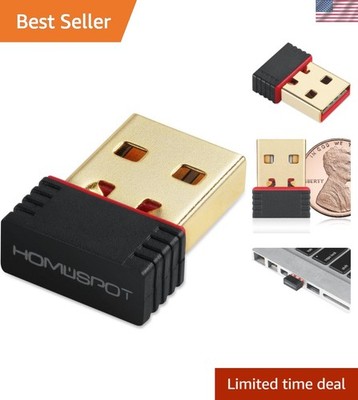 150Mbps Wireless USB Nano Adapter - Seamless Connectivity for Gaming & VoIP
