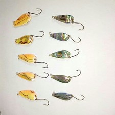 A set of 10 spoons5 pieces of Mexican abalone with urethane coating, 5g each,