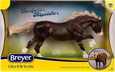 BREYER TRADITIONAL MODEL HORSE SURFER'S RIPTIDE FLAXEN CHESTNUT PONY STALLION