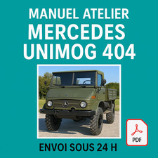 Manuel Atelier Mercedes Unimog 404 1963-1975 Revue Technique Français RTA CD PDF