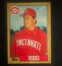 Topps 1987 Topps Scott Terry Cincinnati Reds #453 Rookie Base Set Baseball Card. rookie card picture