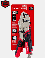 Craftsman 2pc Locking Pliers Set 7in 10in Chrome Redblack Cmht81727 New Craftsman 2pc Locking Pliers Set 7in 10in Chrome Redblack Cmht81727 New