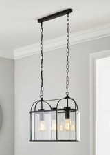 Dunelm - Hurricane 3 Light Pendant Light - Dunelm