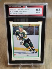 1990-91 O-Pee-Chee Premier #74 Mike Modano Rookie/RC KSA 9.5 - North Stars
