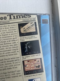 Dracula Unleashed (Sega CD, 1993) Authentic Tested Game Discs & Manual