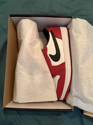 Nike Air Jordan 1 Retro Low OG Low Top Herren Sneaker Rot/Weiß/Schwarz EU 43