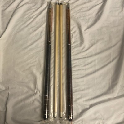 Pair Of Da Vinci Pool Cue  Brown Handle With Diamond Design