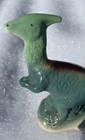 Vintage Parasaurolophus Dinosaur Figurine Ceramic Made in Brazil 6” — photo 2