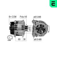 ERA Lichtmaschine Generator 140A 14V FüR Audi Q5 3.0 TDI Quattro 2.7 3.2 FSI