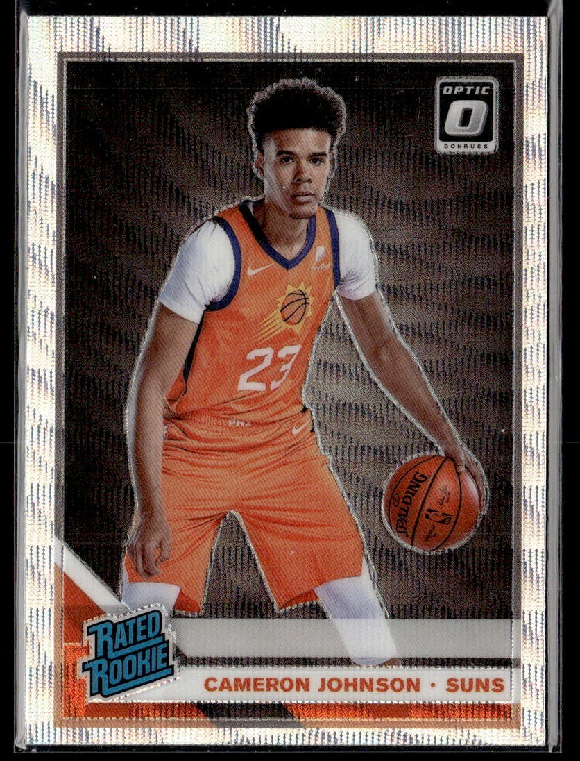 2019 Donruss Optic Cameron Johnson Silver Wave Holo Rated Rookie RC #200 Suns
