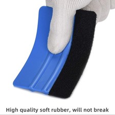 4" Squeegee for vinyl with blue felt edge