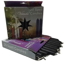 Set Of 20 Black Mini Ritual Chime/altar/spell Candles