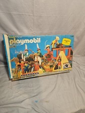 Playmobile- Indian Super Deluxe Set 1104- 1970's- Schaper- Western Box Set