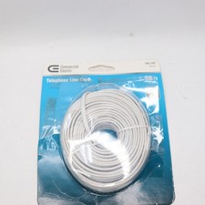 Commercial Electric Telephone Line Cord White 50' 186249