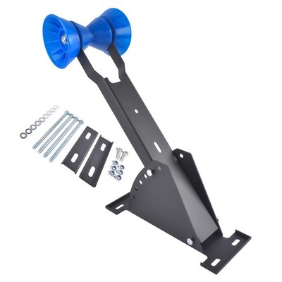 Universal Adj. Winch Mount w/ Blue Roller for Boat Trailer 3''-4'' W x 4'' H Tongue