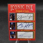 Iconic Cuts Triple Cuts Michael Jordan, Bo Jackson, Ken Griffey Jr. Card