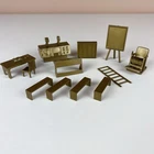 Marx Rex Mars Space Drome Gold Academy Furniture Accessories Lot Vtg 1954
