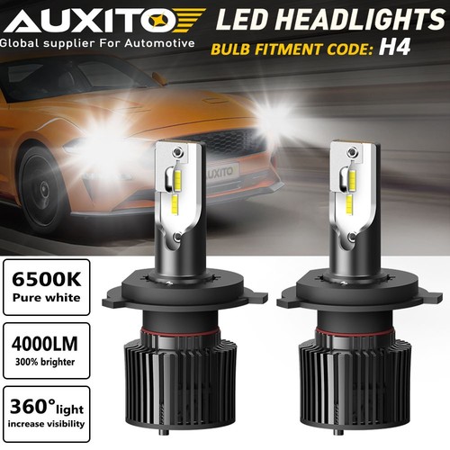 Lampadine LED AUXITO H4 9003 60000LM - Kit 2 Pezzi, Bianco Freddo 6500K, CANbus, 100W Equivalenti