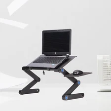 Folding Table Standing Desk Computer for Foldable Lap Portable Laptop