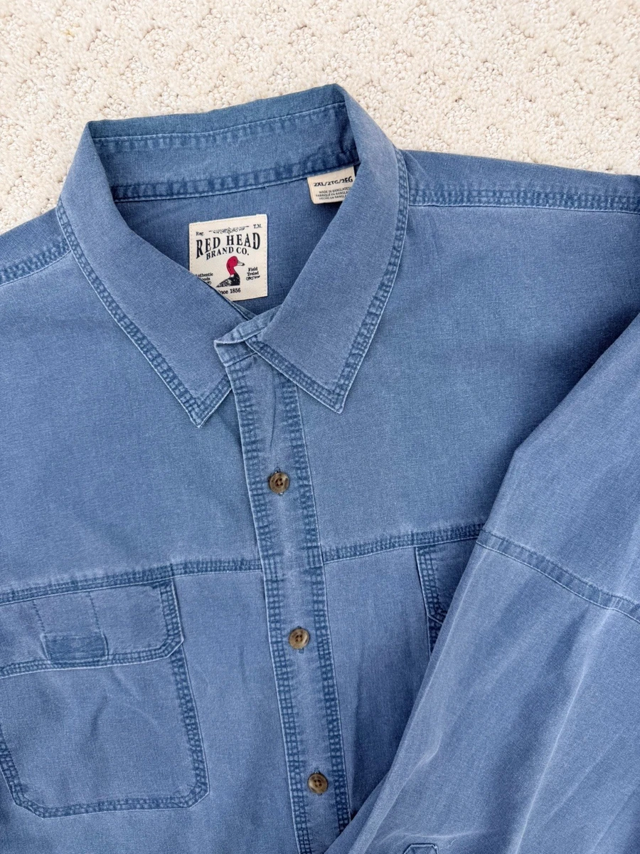 Chemise Denim clair brodée Homard
