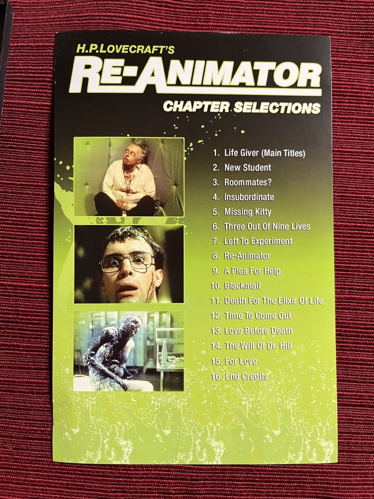 Re-Animator Anchor Bay DVD - Stuart Gordon 80s Cult Horror Zombie 2-Disc Set image 6