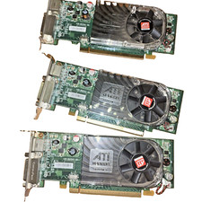 ATI Radeon HD 3450 PCIe x16 Graphics Video Card AMD B629 / Lot of three.