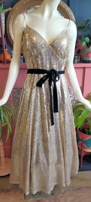 green emerald velvet dress 1990s Oleg Cassini Gold Beaded and Paillette Sequin Dress  Peekaboo  Vintage Marketplace