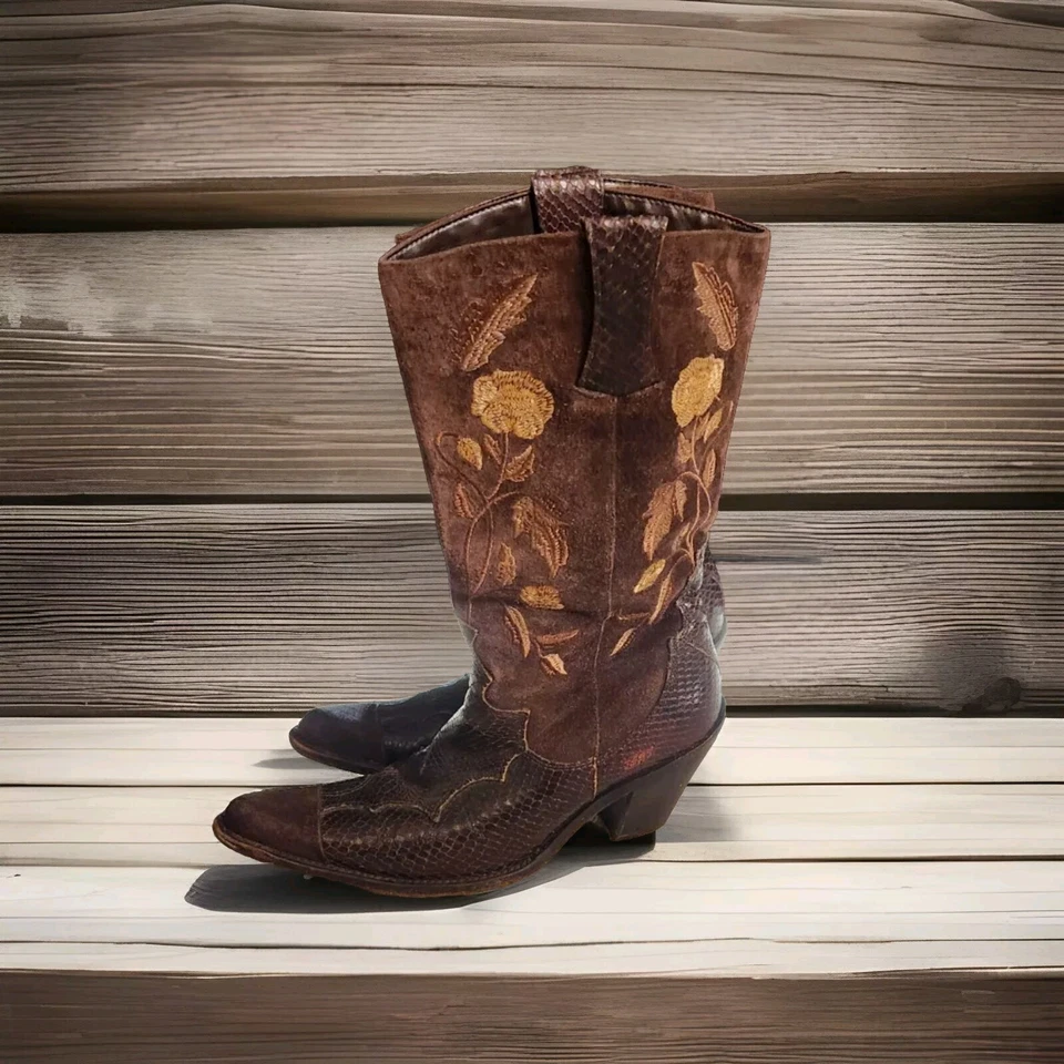 Botas de Vaquero Antonio Melani Justine Marrón-Talla 6.5 Foto 3 de 4