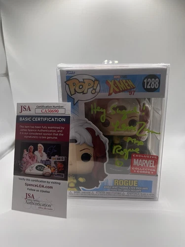 Rouge X-Men 97 Funko Pop #1288 Signed By Lenore Zann JSA Cert Inscribe Hey Sugar