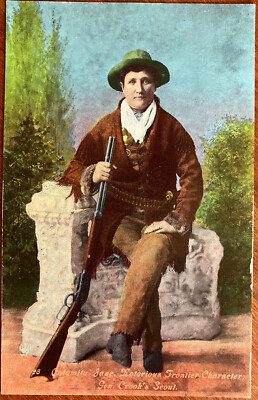Calamity Jane & Her Rifle; Frontier Character, Gen. Crook's Scout; Curteich PC