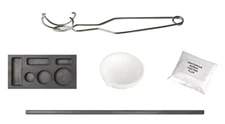 Torch Melting Kit w/ Crucible, Casting Flux, Tongs, Stir Rod, and 6 Cavity Mold