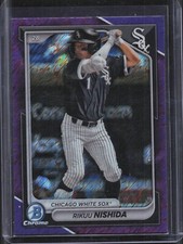 2024 Bowman Chrome Rikuu Nishida BCP-188 Purple Shimmer Refractor /250 