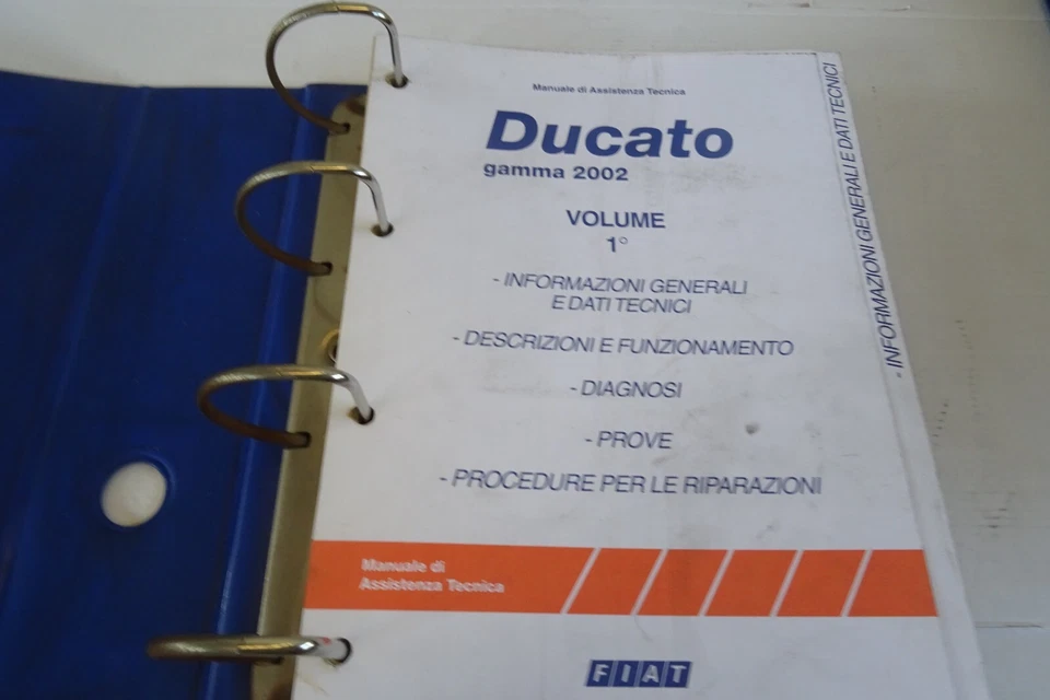 manuale assistenza tecnica Fiat Ducato gamma 2000 impianto elettrico motore - Immagine 3 di 4