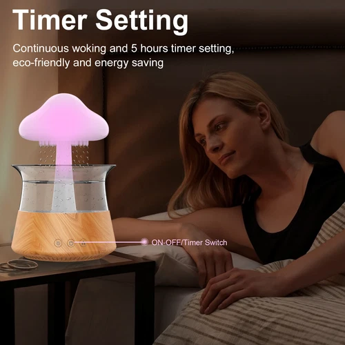 Rain Cloud Humidifier Water Drip Diffuser Aromatherapy Humidifier w/ 7 Colors US - Bild 13 von 44