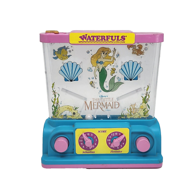 VINTAGE 1990's TOMY WATERFULS MILTON BRADLEY THE LITTLE MERMAID