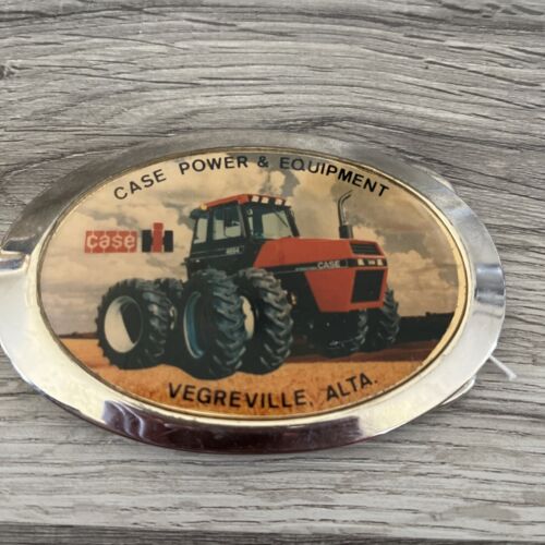 Case Power Equipment Tractors Vegreville Alberta Canada Belt Buckle Harvesters - Picture 1 of 6