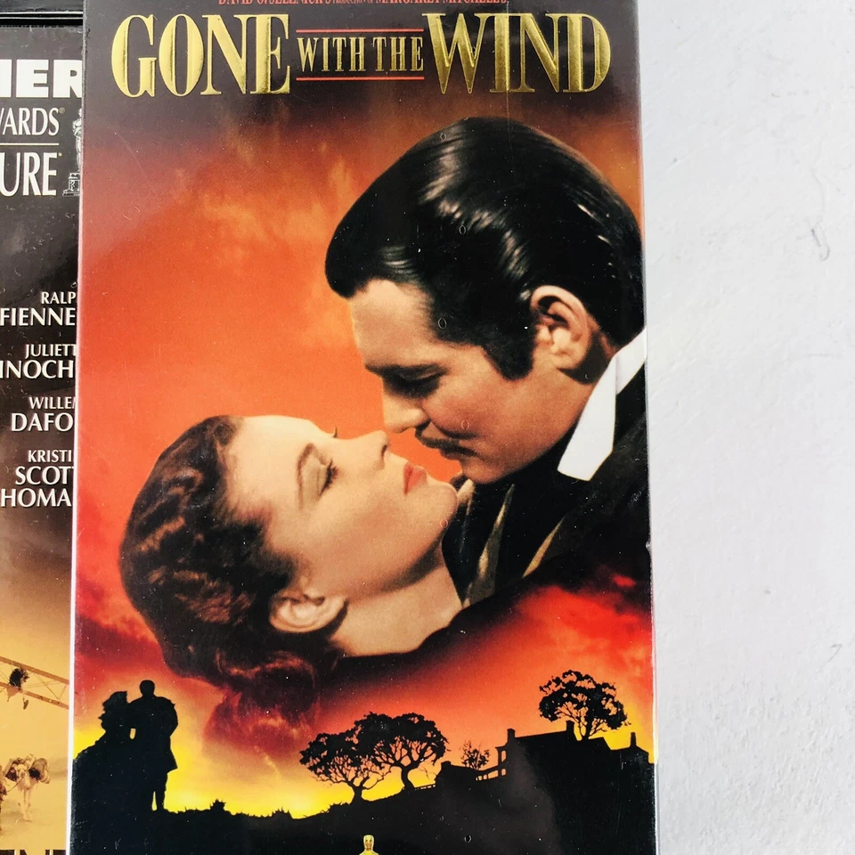 Classic Movie Lot (4) VHS Casablanca-Gone With The Wind-The English Patient NEW - Image 2 of 4