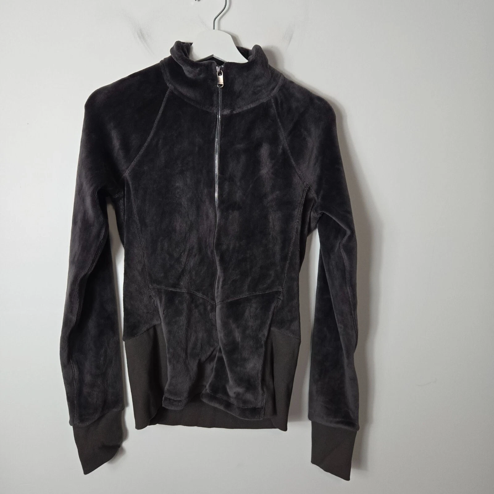 athleta cloud fleece zip-up thumbholes jacket