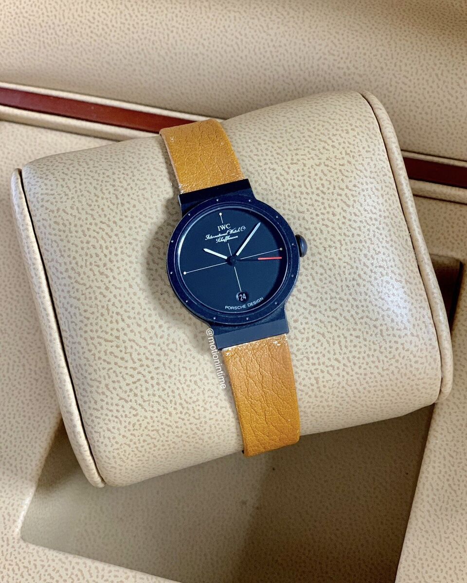 Porsche Design By IWC Quartz, Black Dial - Titanium On Strap