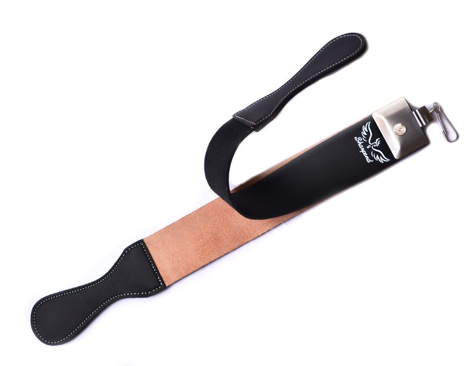 PRO STRAIGHT CUT THROAT WETSHAVING RAZOR LEATHER STROP STRAP BELT FOR ...